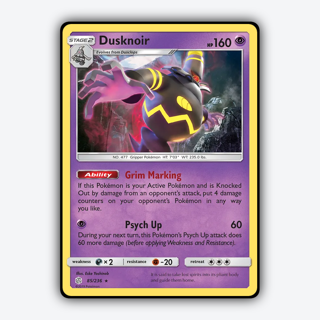 Dusknoir 085/236 - Cosmic Eclipse Set - Card Rug