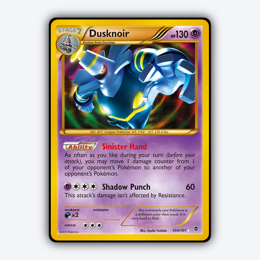 Dusknoir 104/101 - Plasma Blast Set - Card Rug
