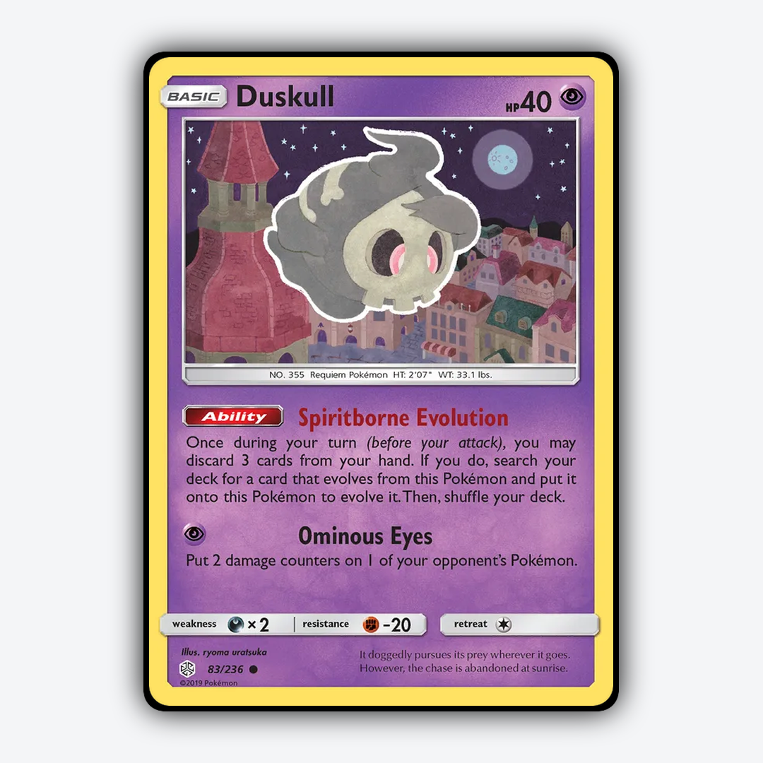 Duskull 083/236 - Cosmic Eclipse Set - Card Rug