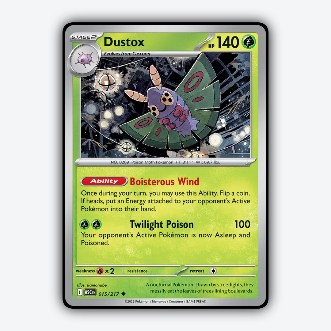 Dustox 015/217 - Ascended Heroes Set - Card Rug