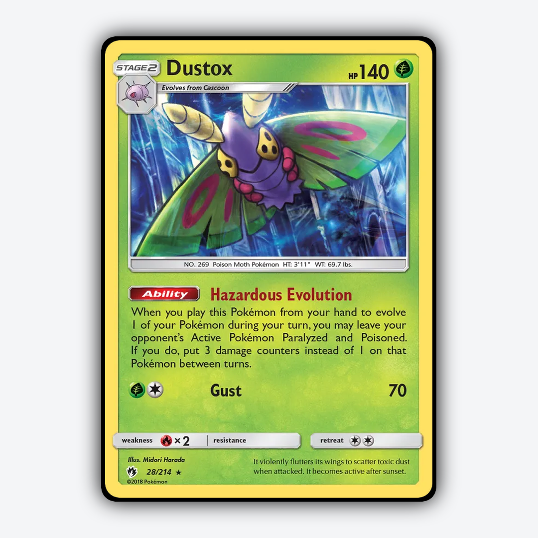 Dustox 028/214 - Lost Thunder Set - Card Rug