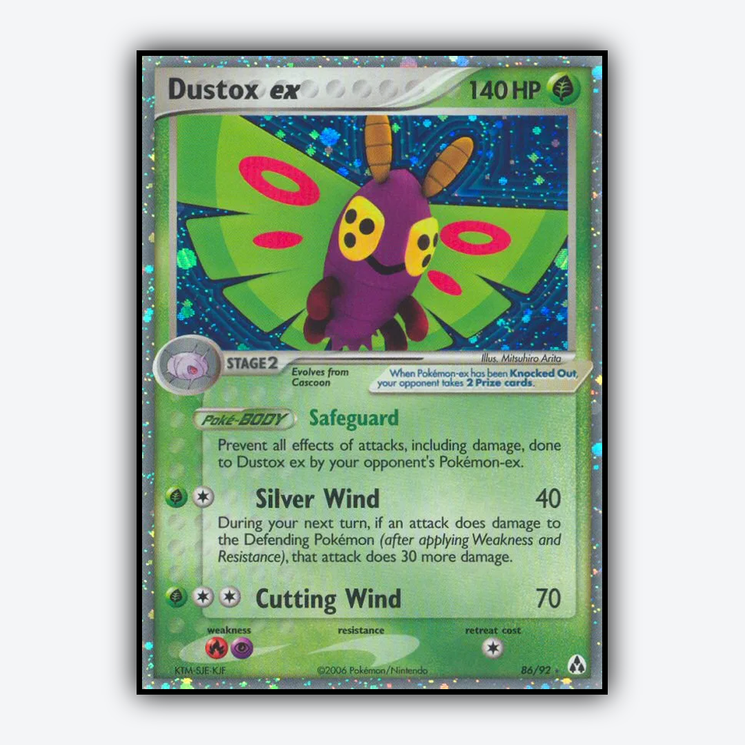 Dustox ex 086/92 - Legend Maker Set - Card Rug