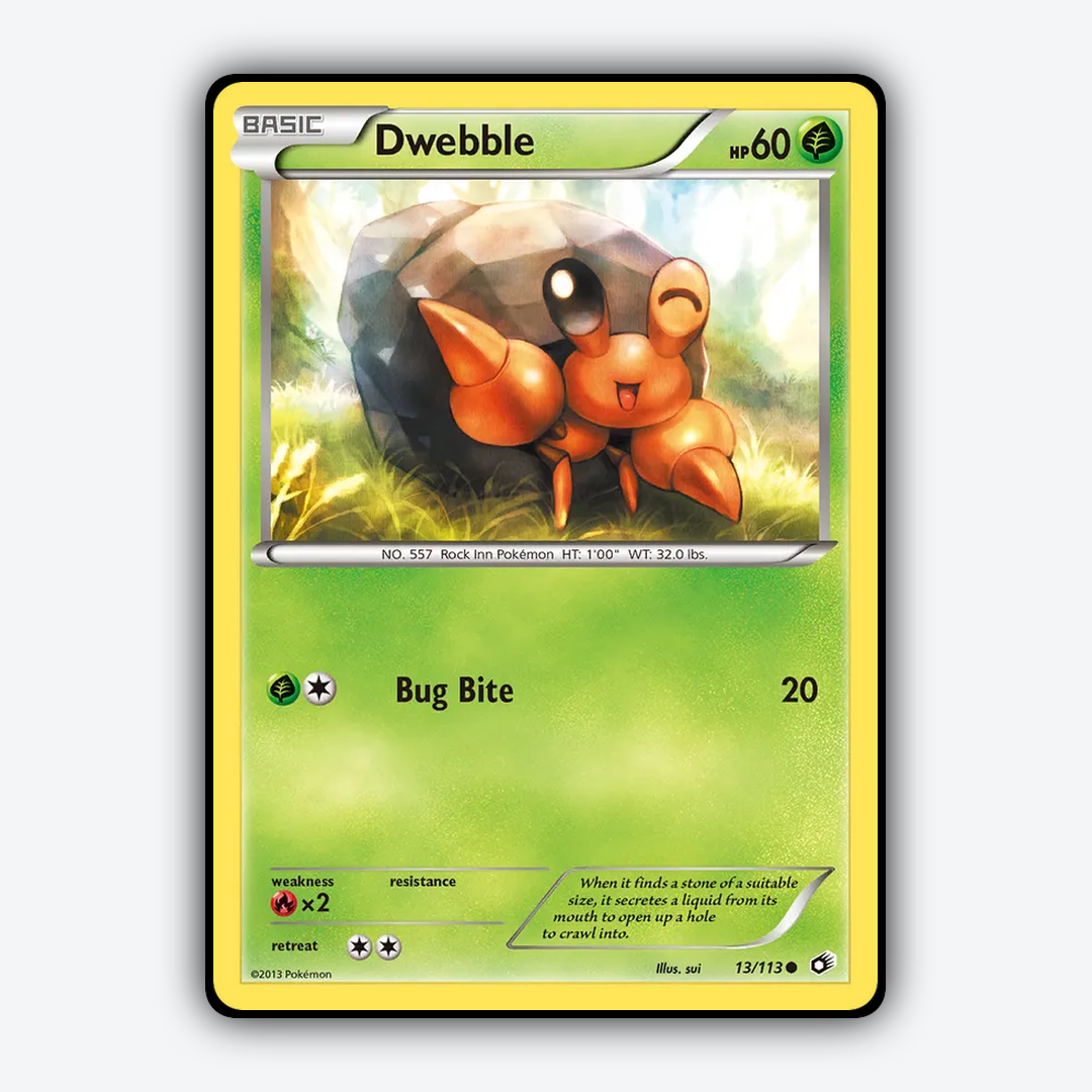 Dwebble 013/113 - Legendary Treasures Set - Card Rug