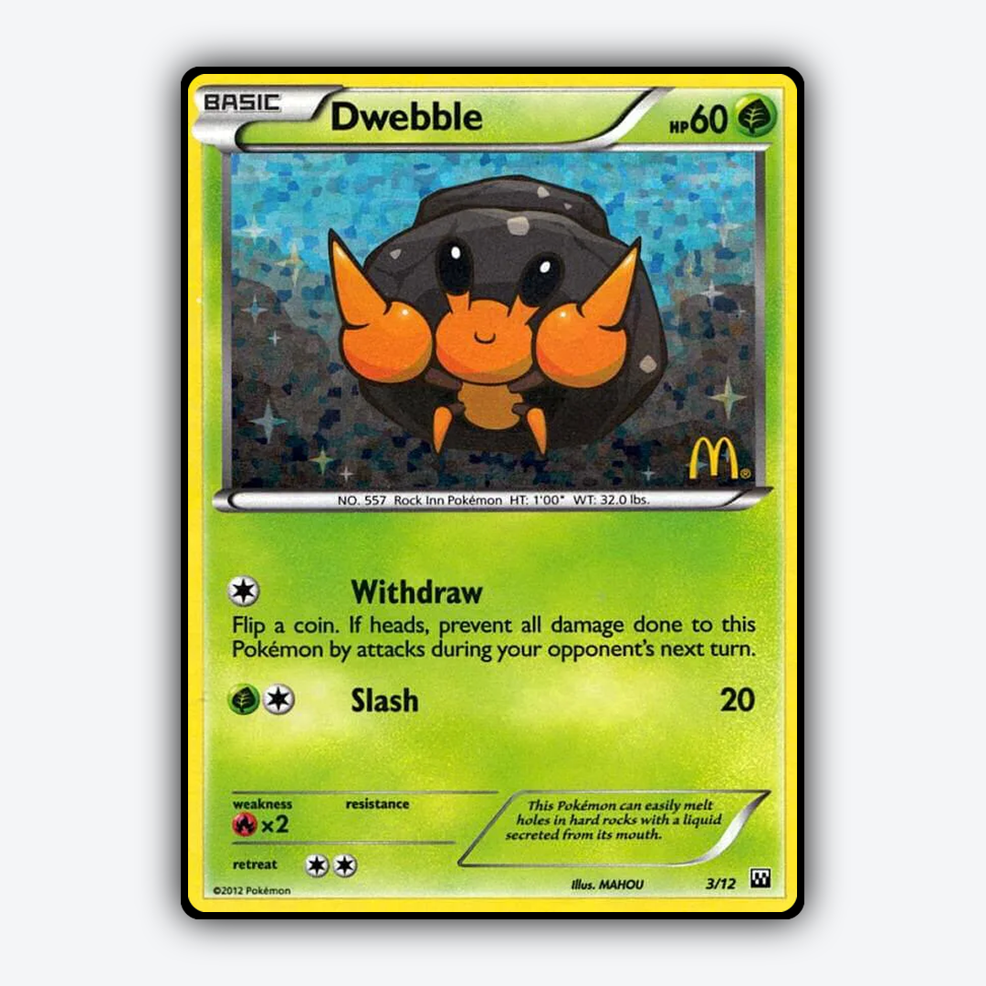 Dwebble 003/12 - McDonald's Collection 2012 Set - Card Rug