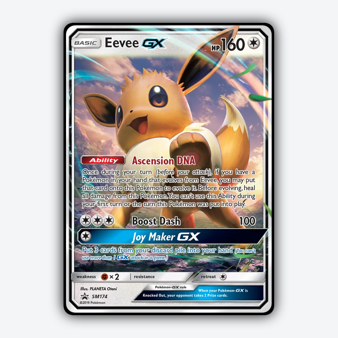 Eevee-GX #174 - SM Black Star Promos Set - Card Rug