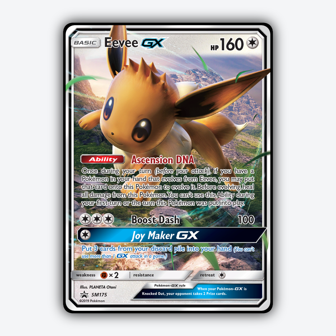 Eevee-GX #175 - SM Black Star Promos Set - Card Rug