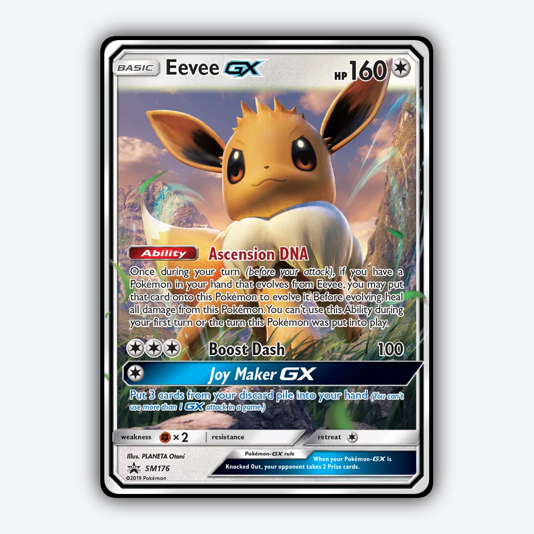 Eevee-GX #176 - SM Black Star Promos Set - Card Rug