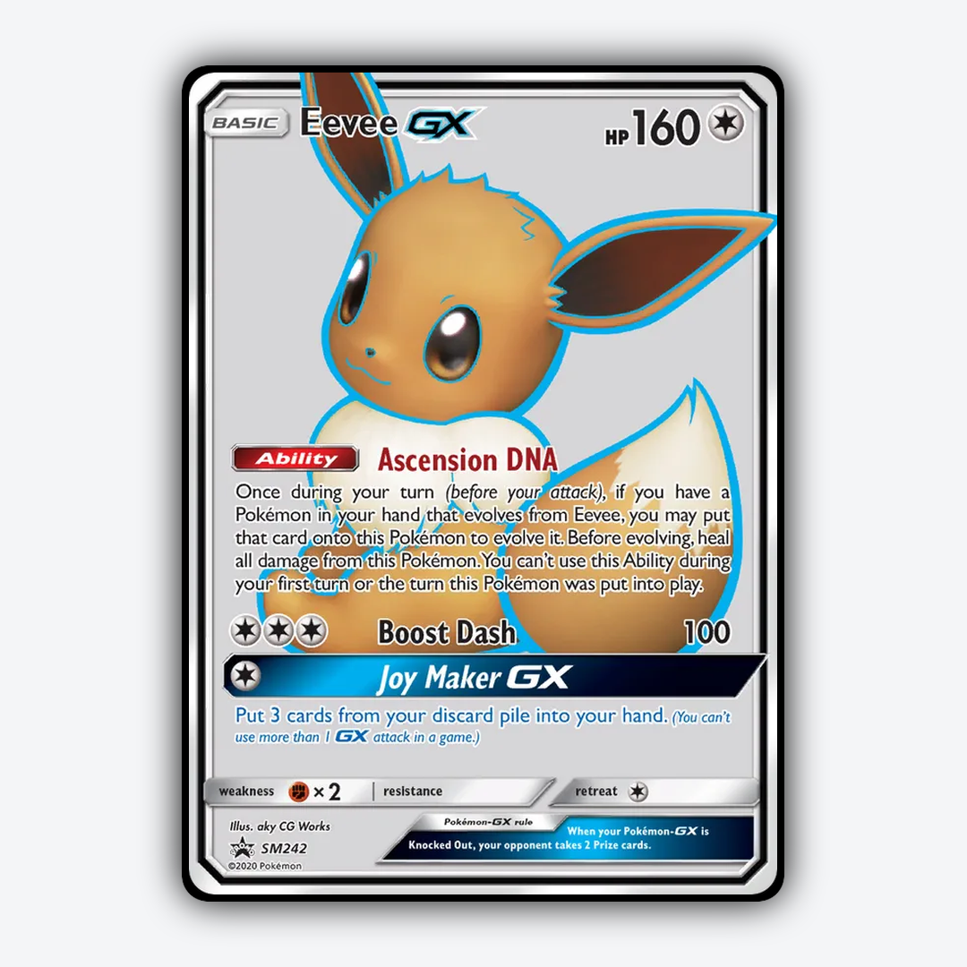 Eevee-GX #242 - SM Black Star Promos Set - Card Rug