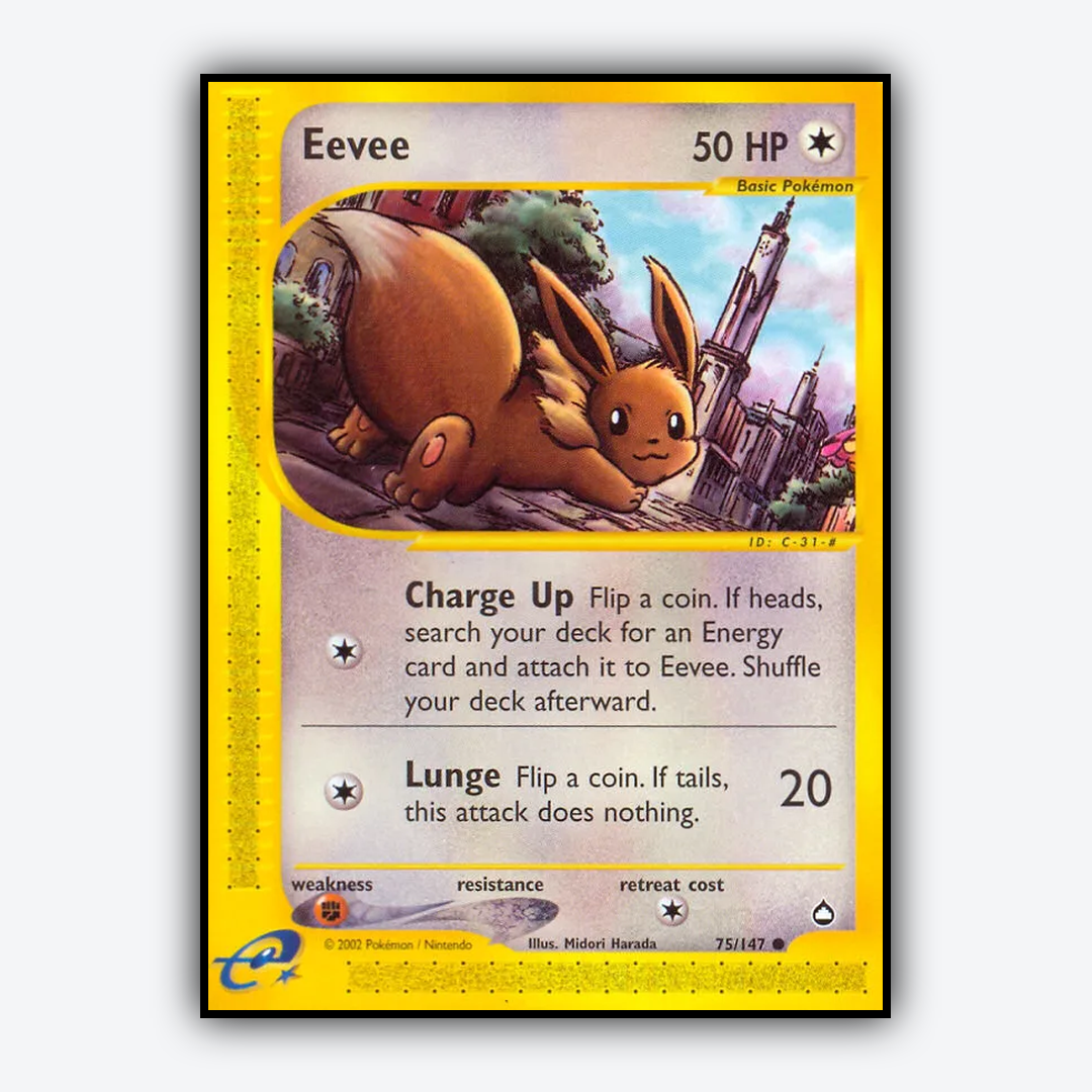 Eevee 075/147 - Aquapolis Set - Card Rug