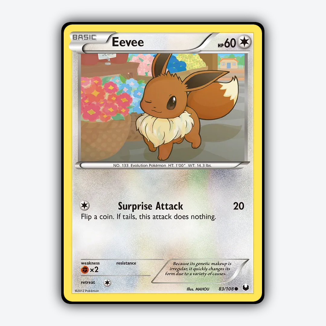 Eevee 083/108 - Dark Explorers Set - Card Rug