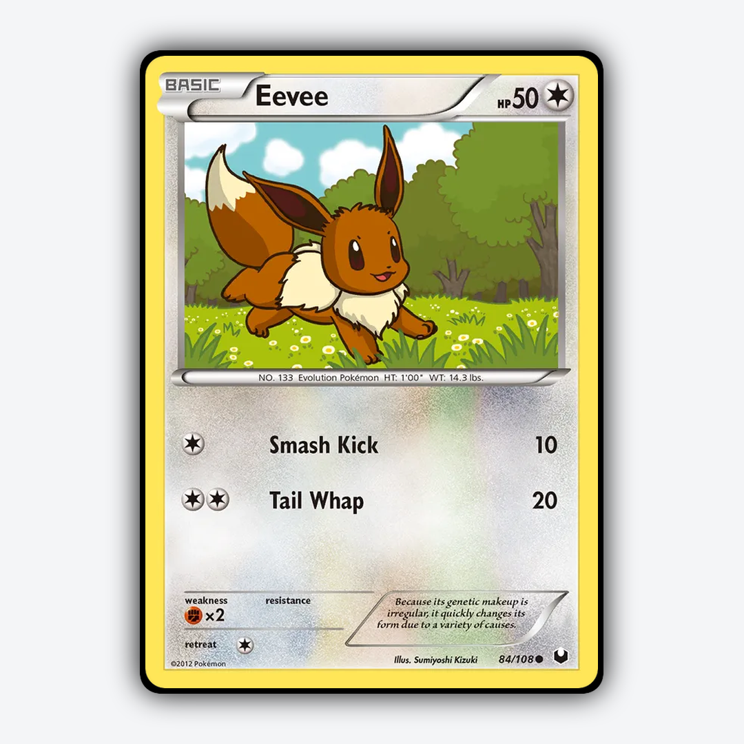 Eevee 084/108 - Dark Explorers Set - Card Rug