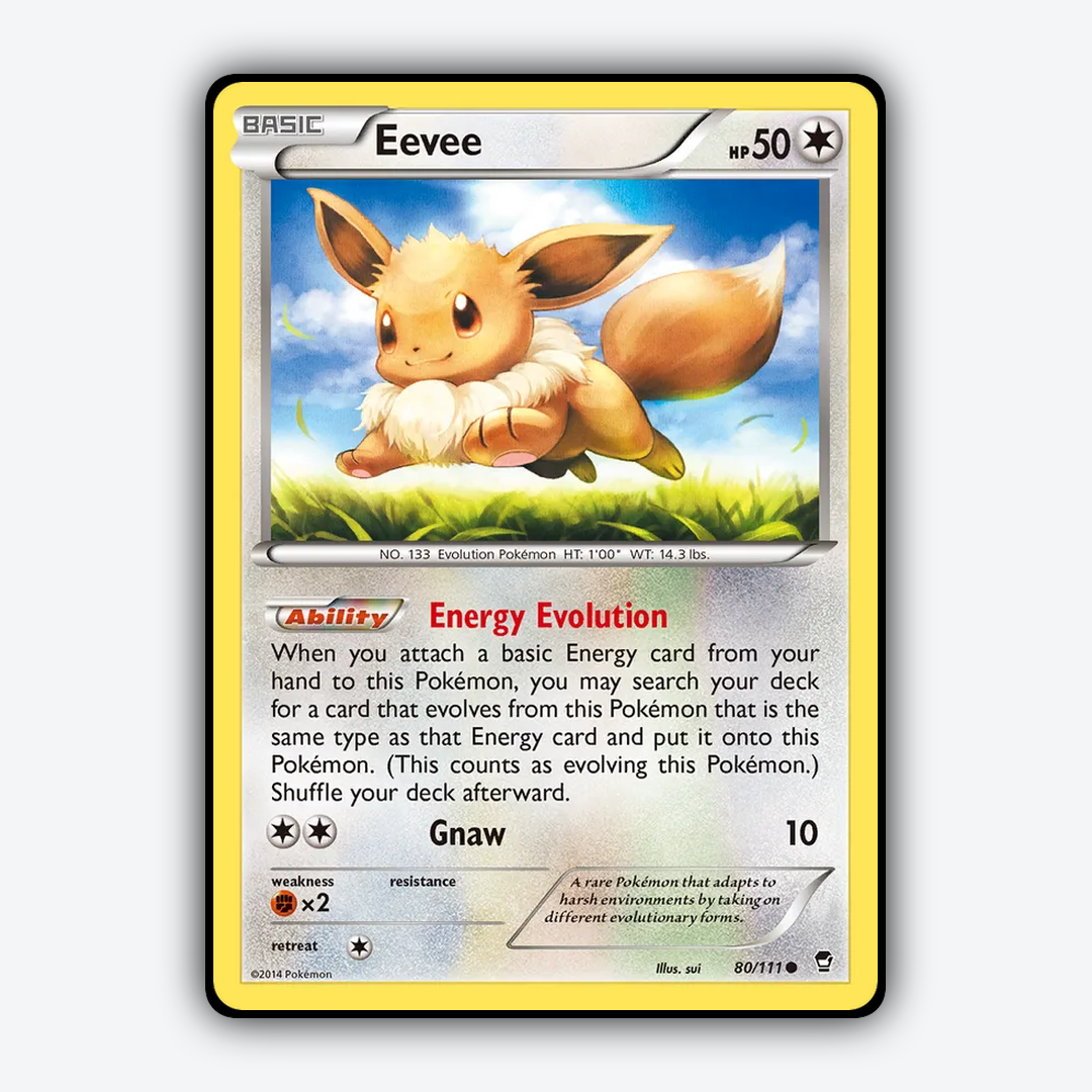 Eevee 080/111 - Furious Fists Set - Card Rug