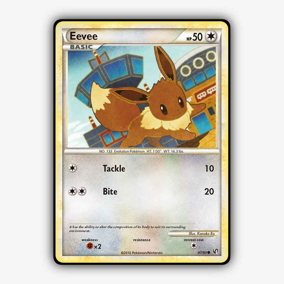 Eevee 047/90 - HS—Undaunted Set - Card Rug