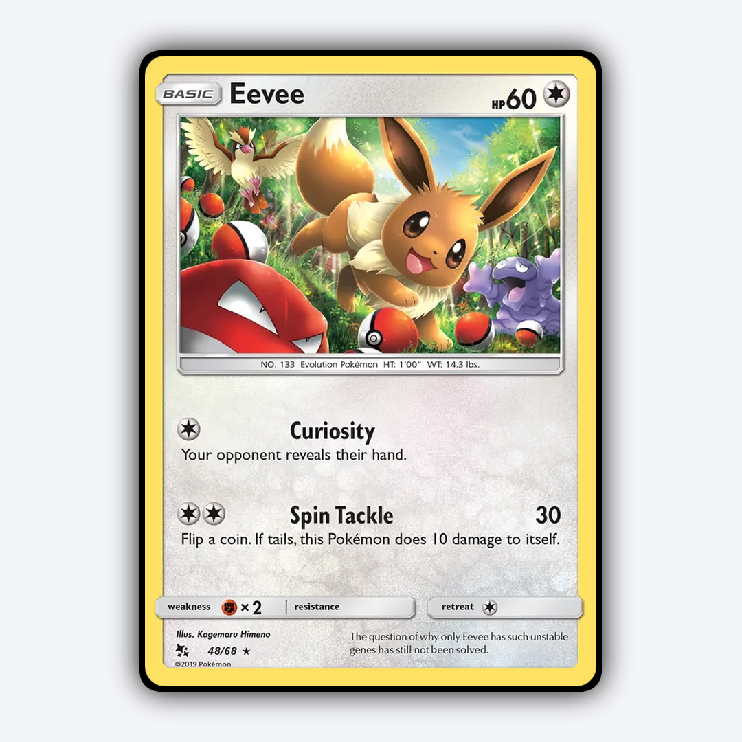 Eevee 048/68 - Hidden Fates Set - Card Rug