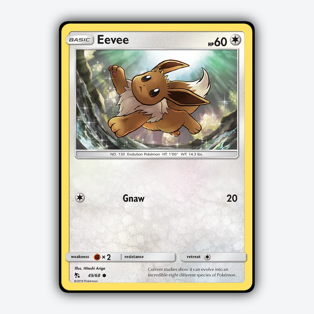 Eevee 049/68 - Hidden Fates Set - Card Rug