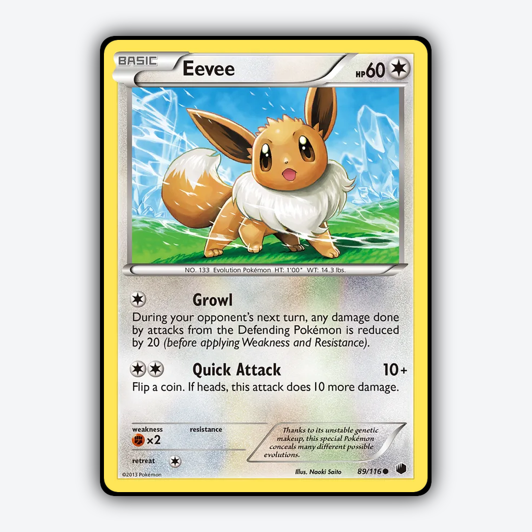 Eevee 089/116 - Plasma Freeze Set - Card Rug