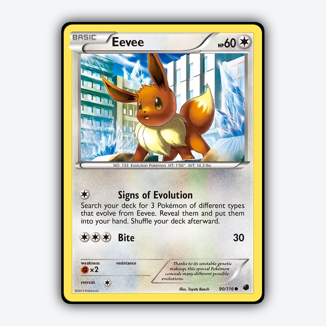 Eevee 090/116 - Plasma Freeze Set - Card Rug