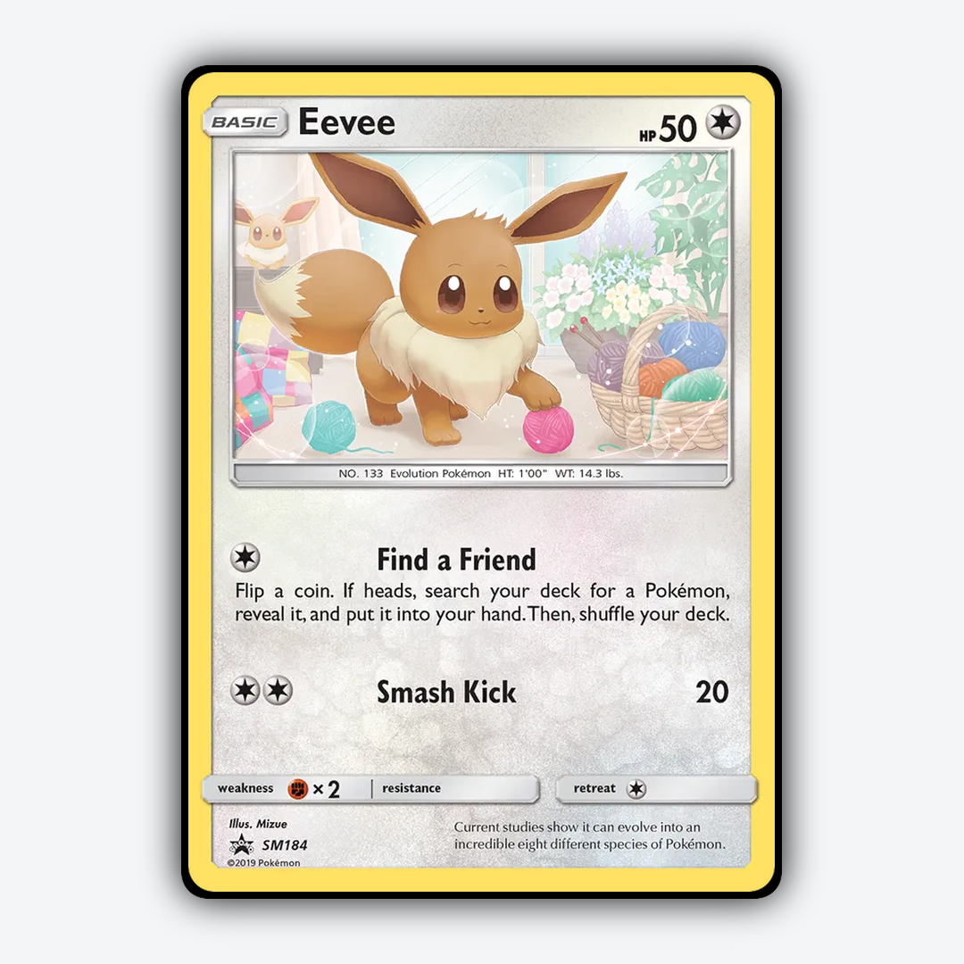 Eevee #184 - SM Black Star Promos Set - Card Rug