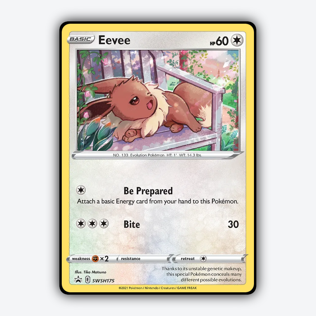 Eevee #175 - SWSH Black Star Promos Set - Card Rug