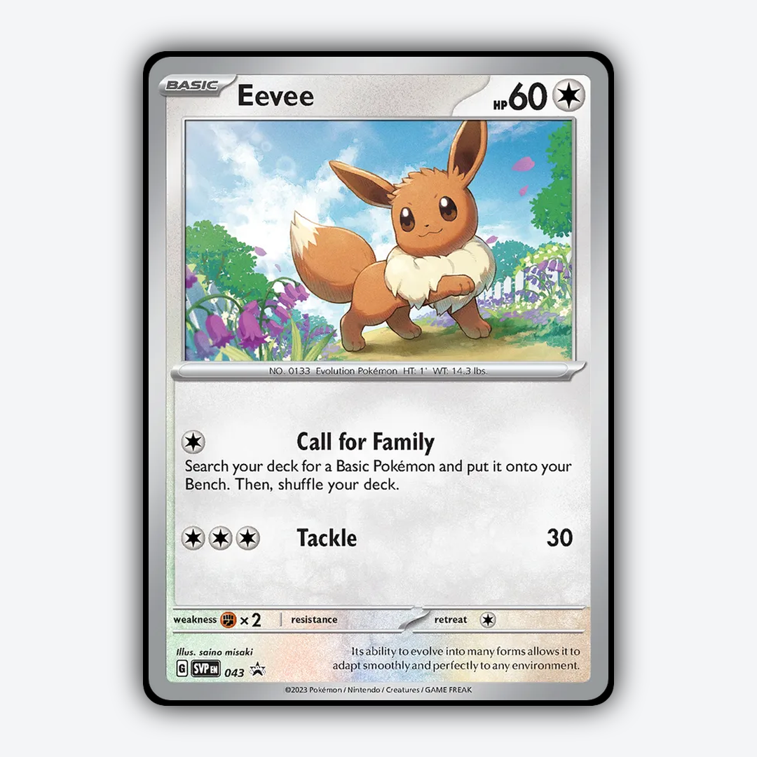 Eevee #43 - Scarlet & Violet Black Star Promos Set - Card Rug