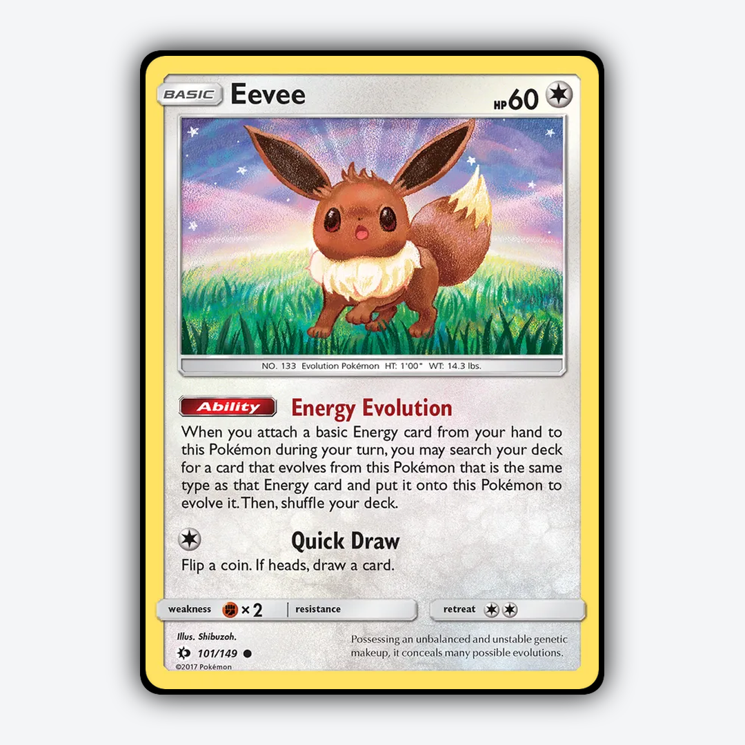 Eevee 101/149 - Sun & Moon Set - Card Rug