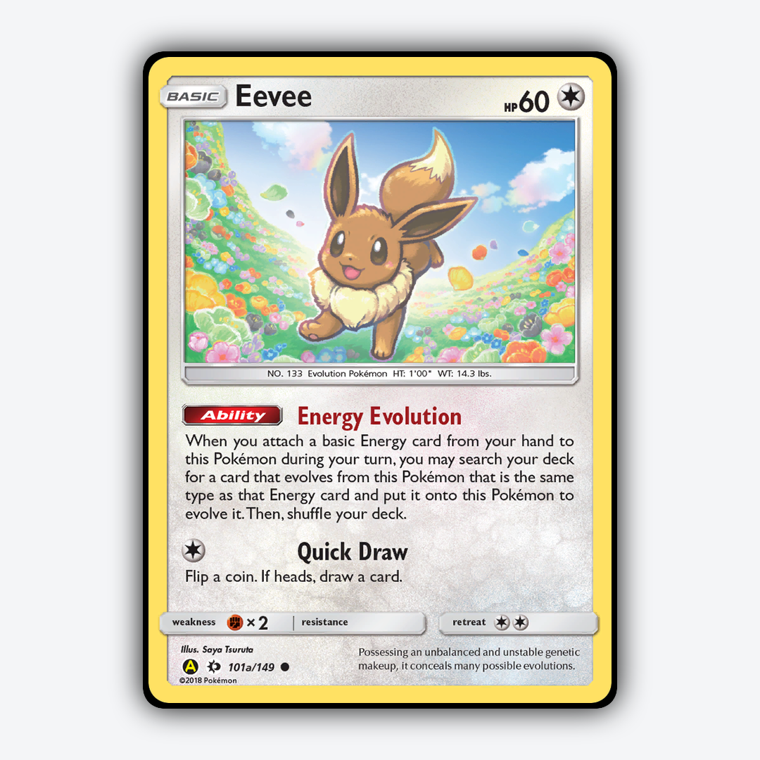 Eevee 101a/149 - Sun & Moon Set - Card Rug