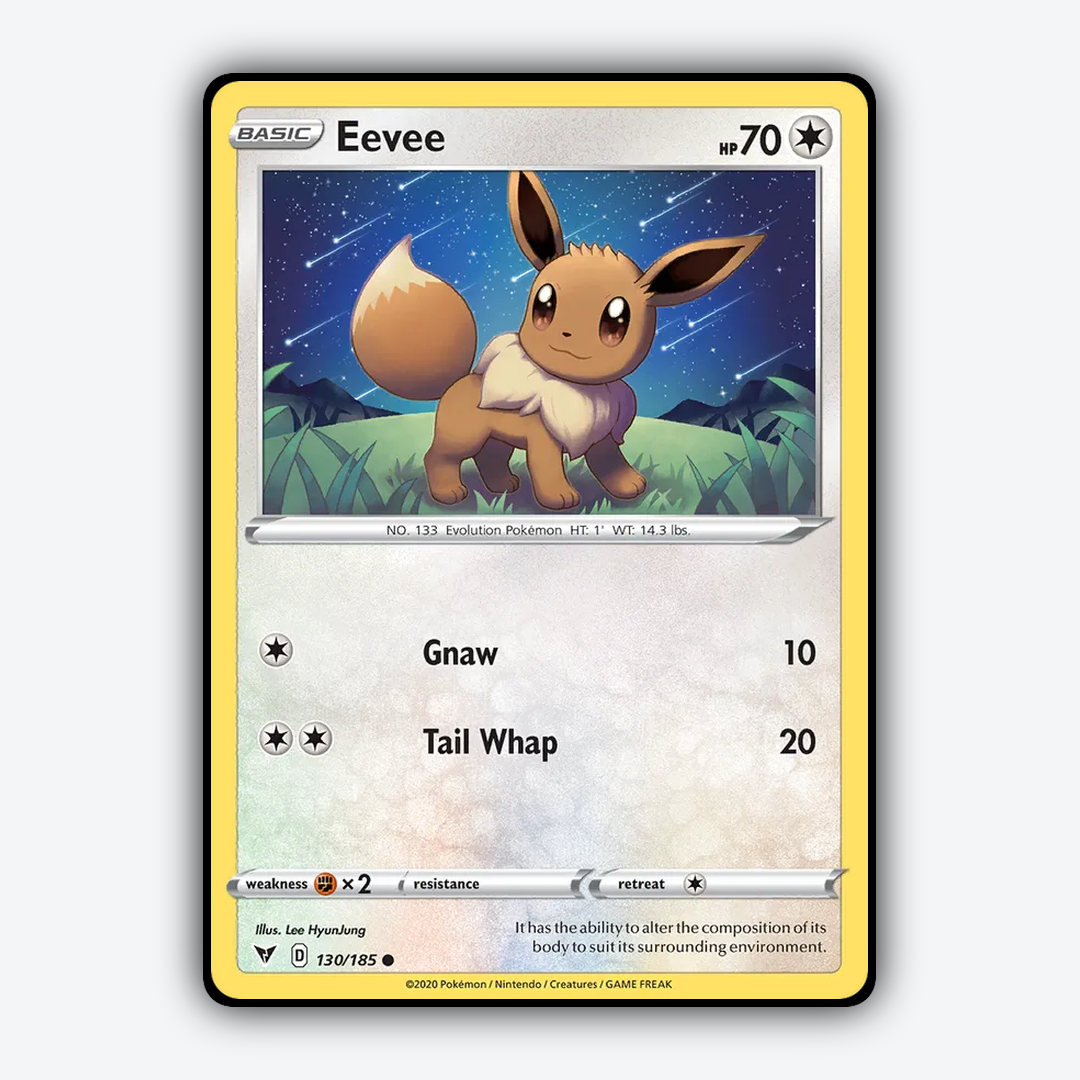 Eevee 130/185 - Vivid Voltage Set - Card Rug