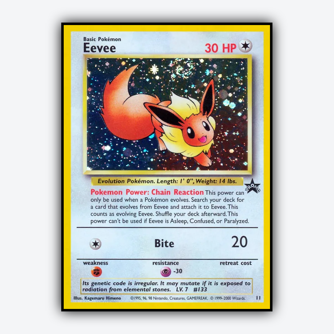 Eevee #11 - Wizards Black Star Promos Set - Card Rug