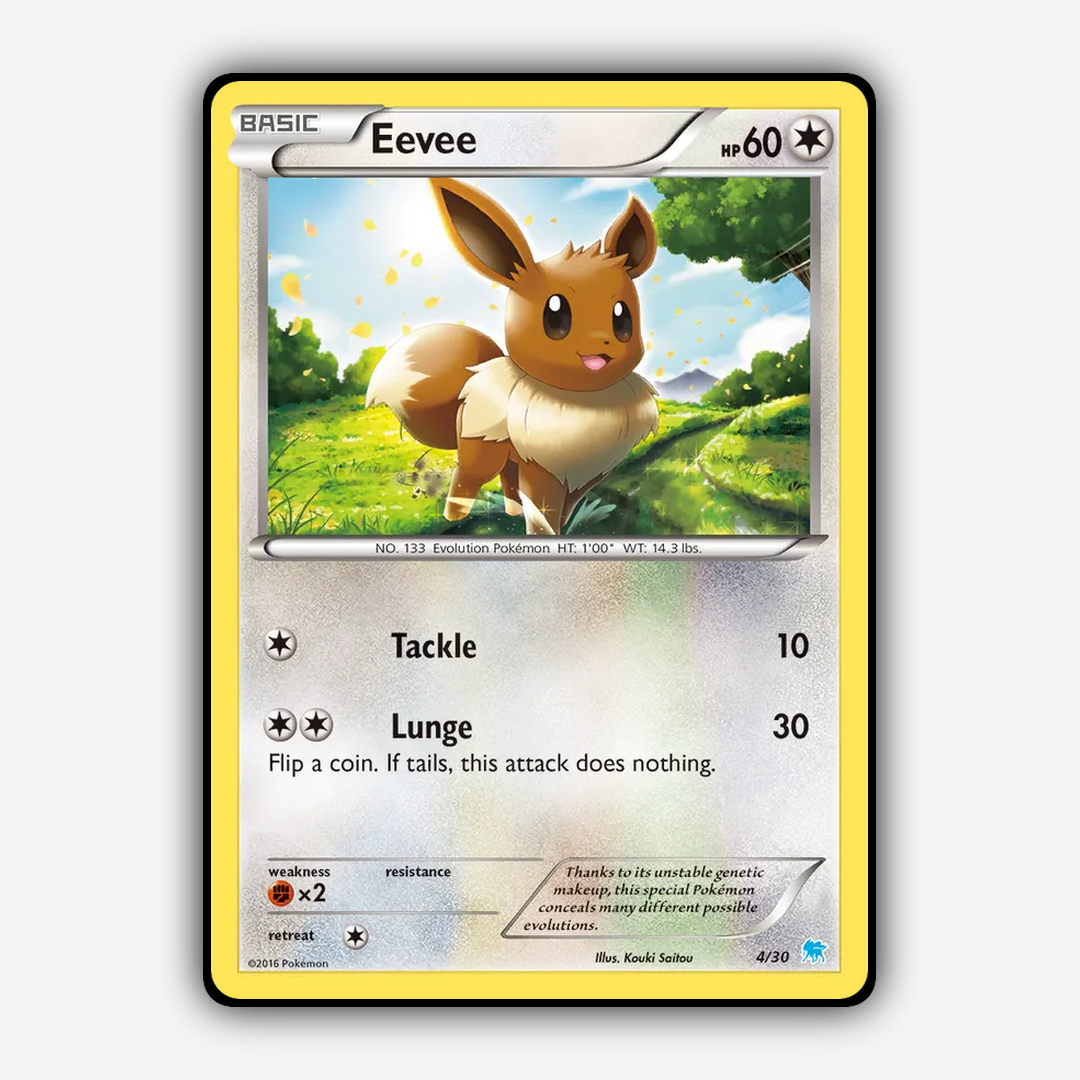 Eevee 004/30 - XY Trainer Kit Suicune Set - Card Rug