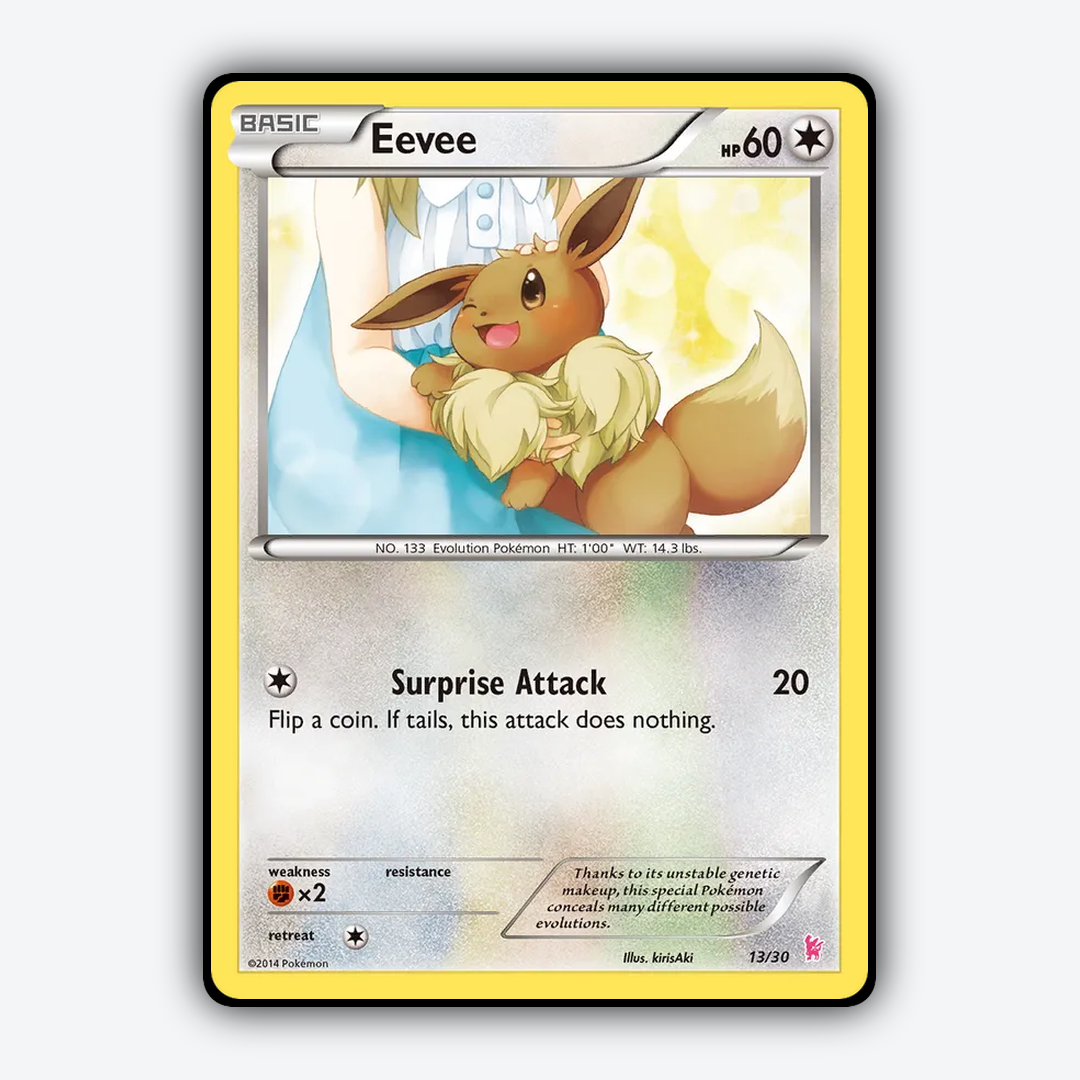 Eevee 013/30 - XY Trainer Kit Sylveon Set - Card Rug