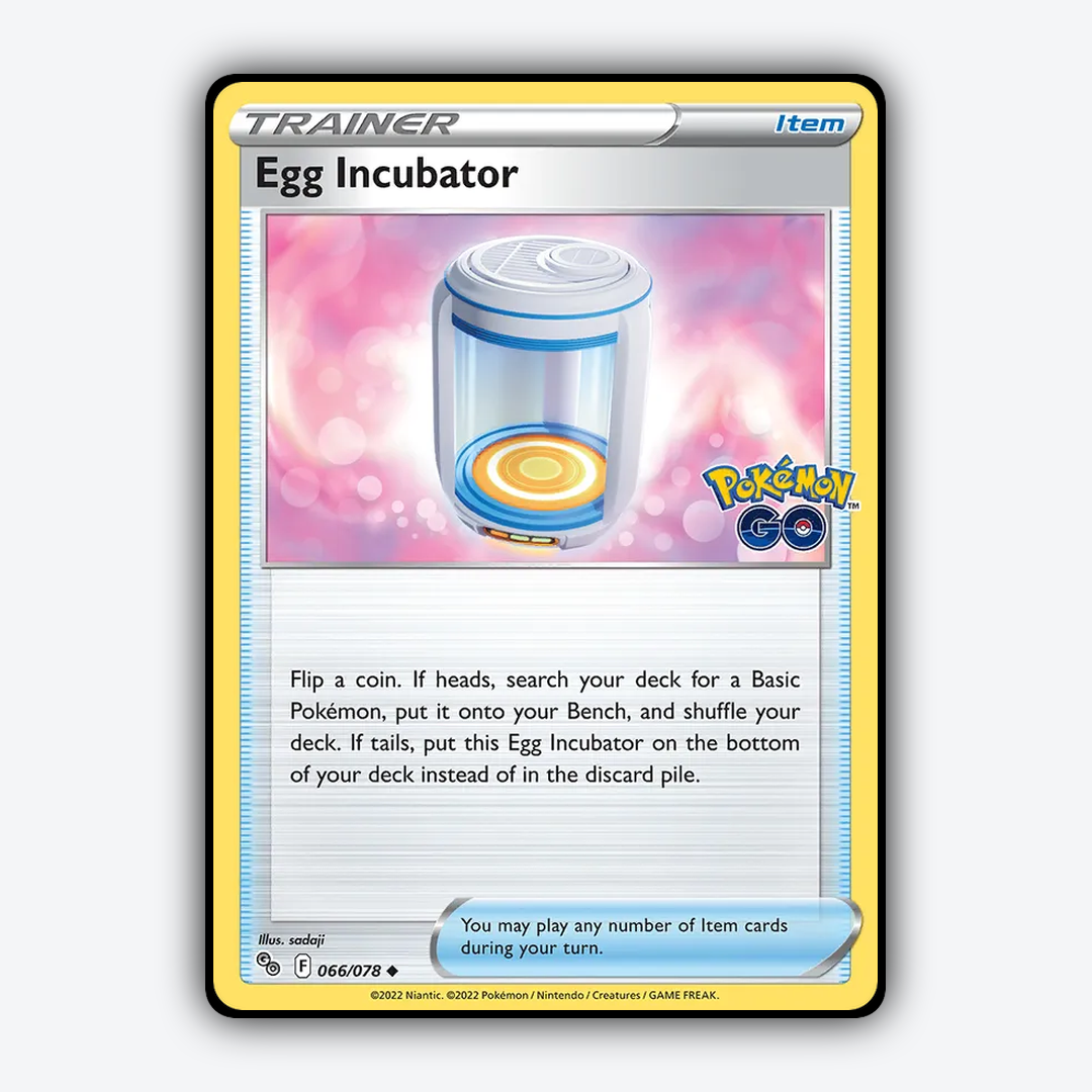 Egg Incubator 066/78 - Pokémon GO Set - Card Rug