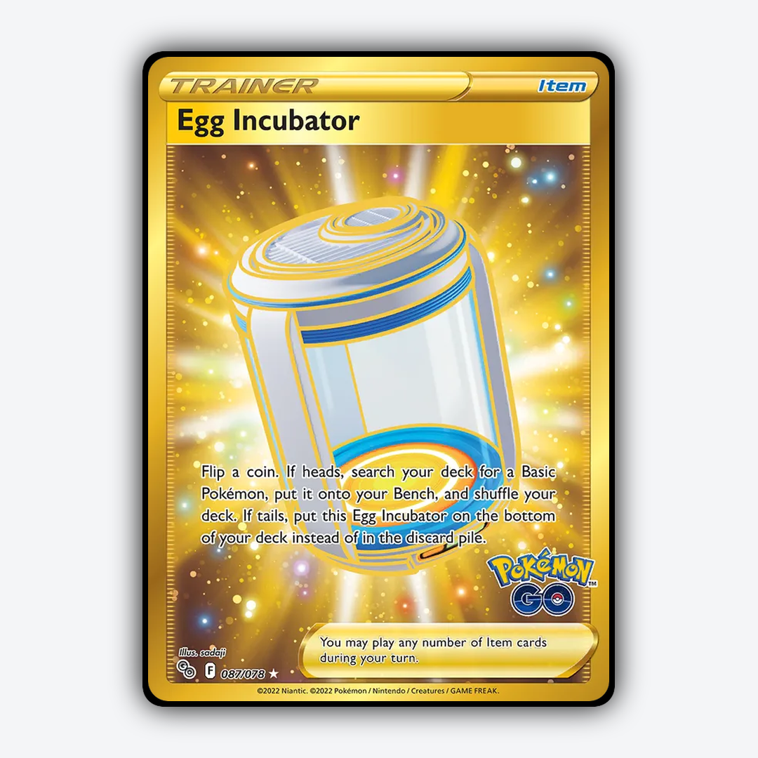 Egg Incubator 087/78 - Pokémon GO Set - Card Rug