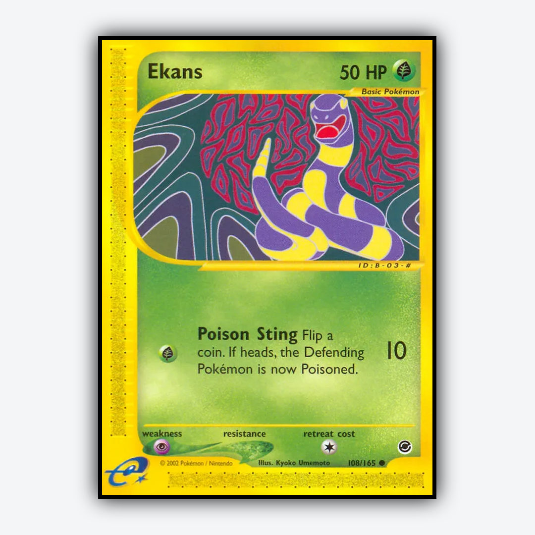 Ekans 108/165 - Expedition Base Set - Card Rug