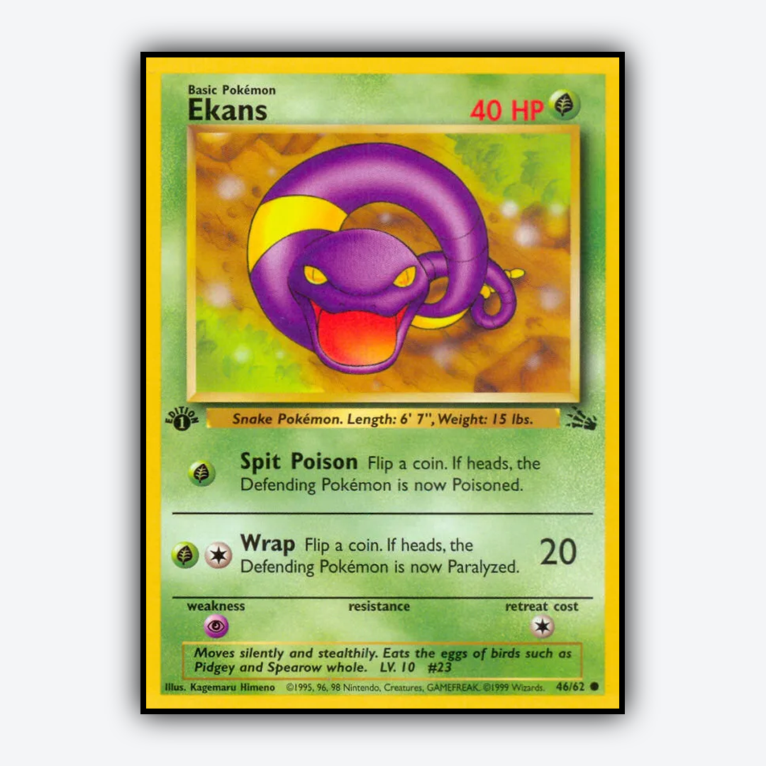 Ekans 046/62 - Fossil Set - Card Rug