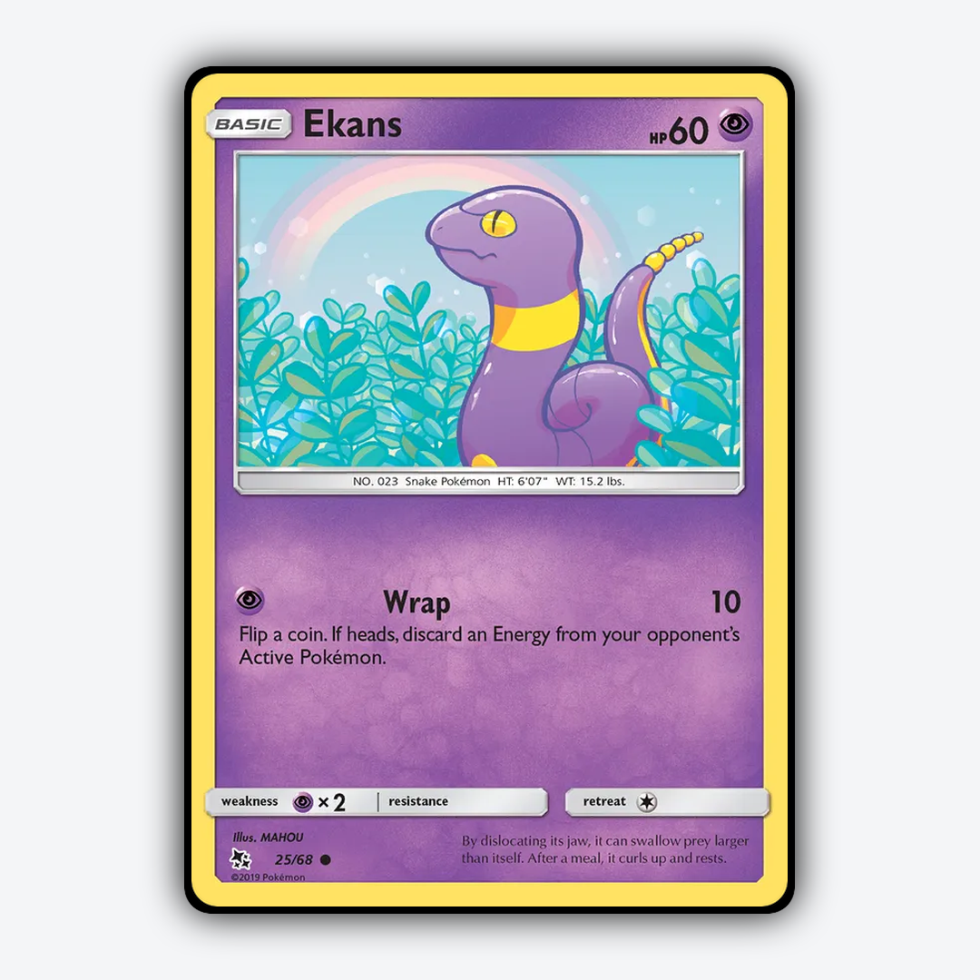 Ekans 025/68 - Hidden Fates Set - Card Rug