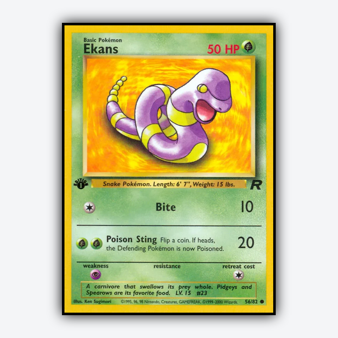 Ekans 056/82 - Team Rocket Set - Card Rug