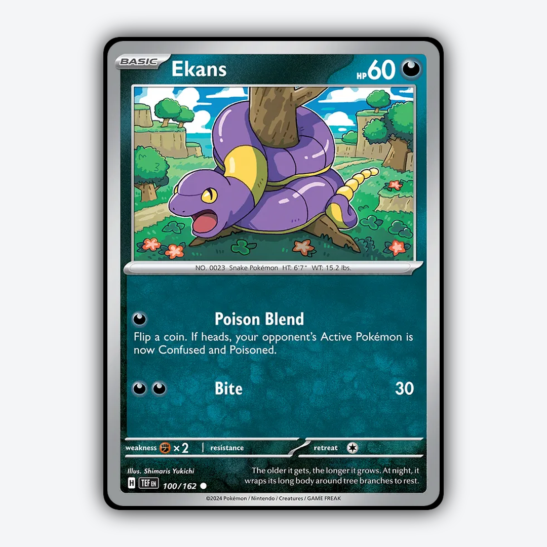 Ekans 100/162 - Temporal Forces Set - Card Rug