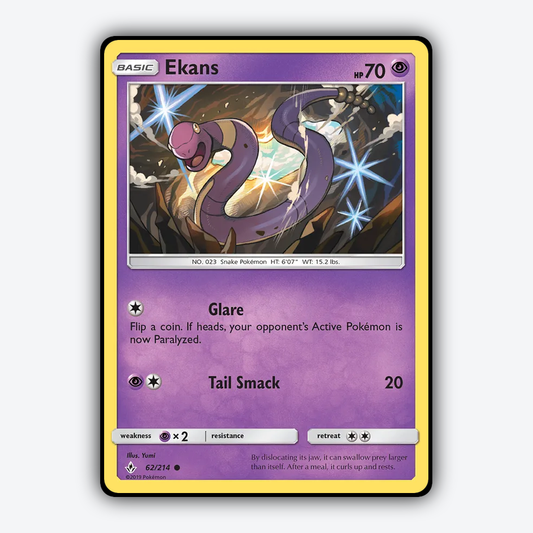 Ekans 062/214 - Unbroken Bonds Set - Card Rug