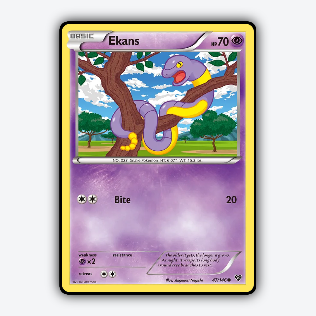 Ekans 047/146 - XY Set - Card Rug