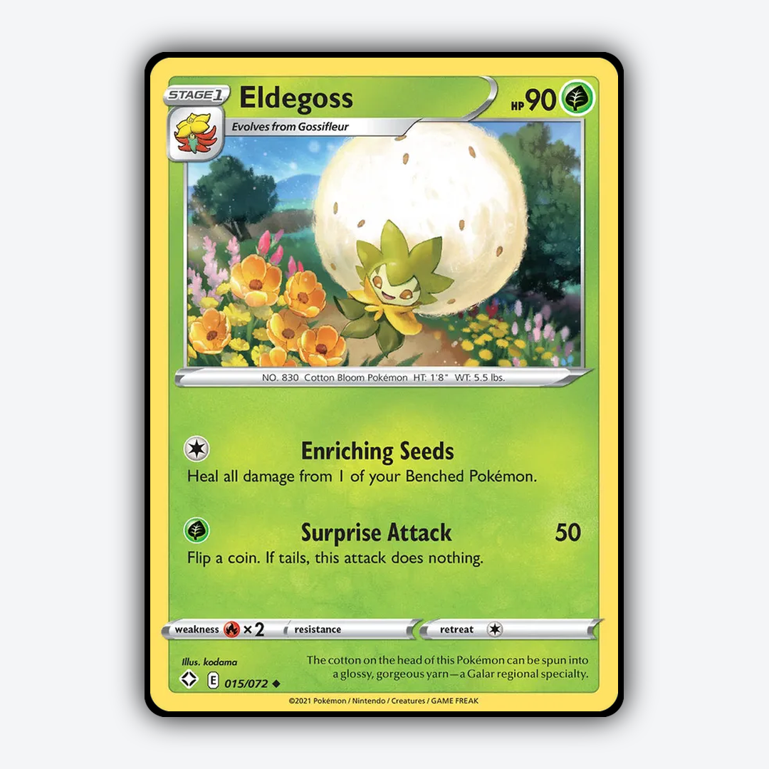 Eldegoss 015/72 - Shining Fates Set - Card Rug