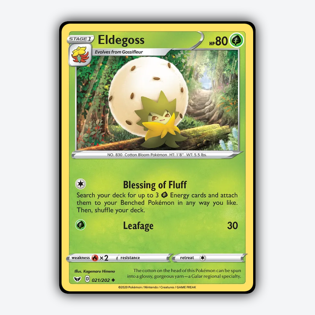 Eldegoss 021/202 - Sword & Shield Set - Card Rug