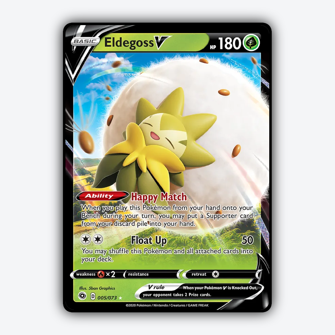 Eldegoss V 005/73 - Champion's Path Set - Card Rug