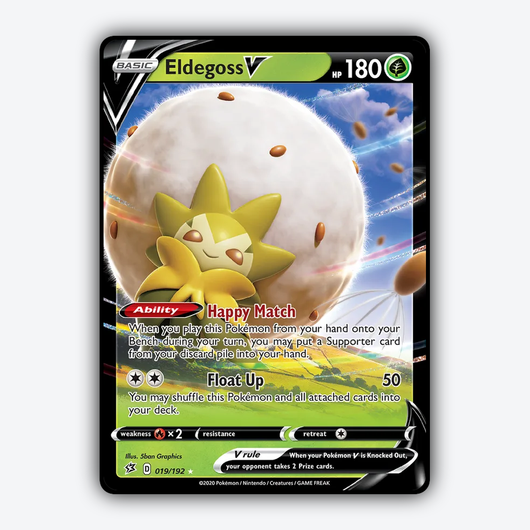 Eldegoss V 019/192 - Rebel Clash Set - Card Rug