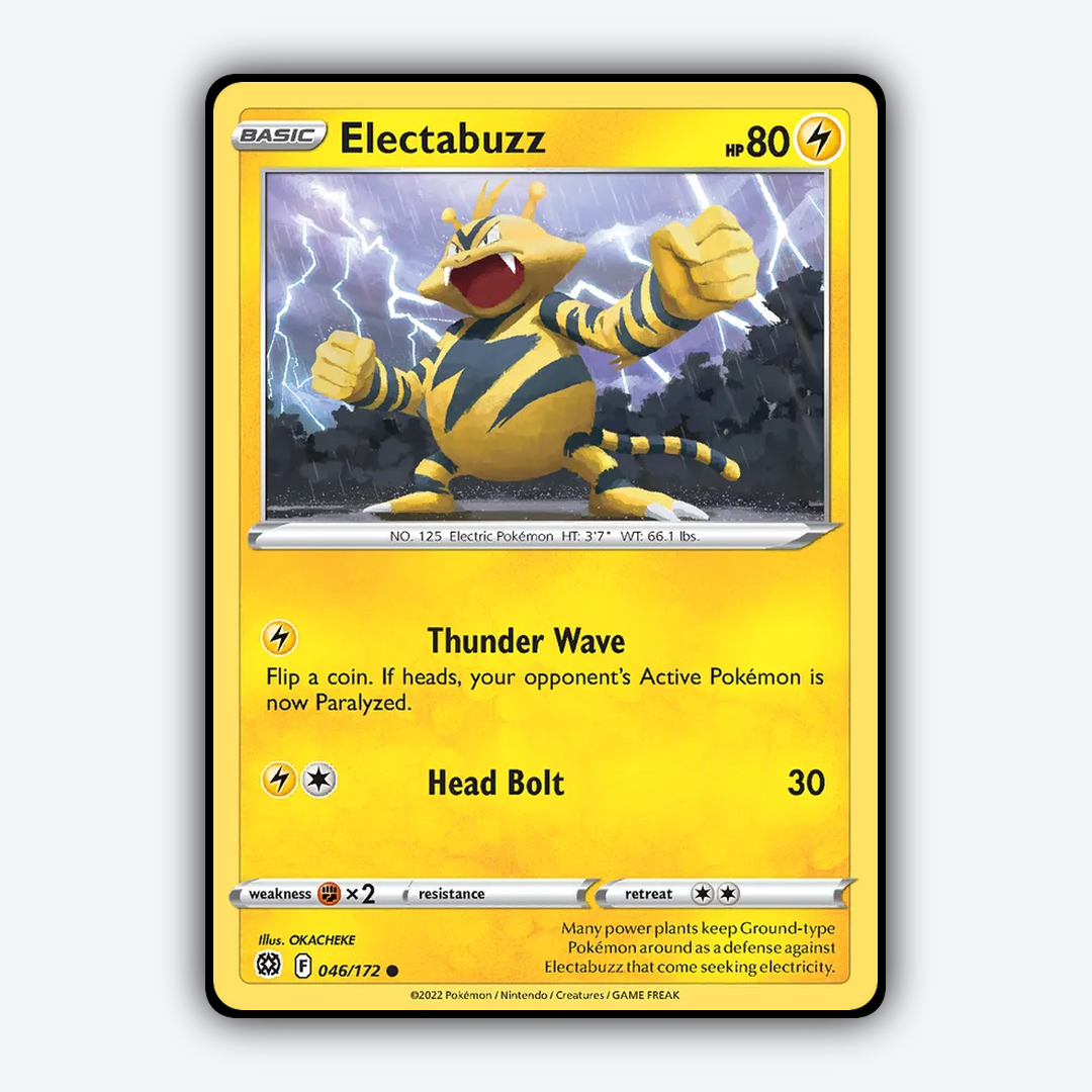 Electabuzz 046/172 - Brilliant Stars Set - Card Rug
