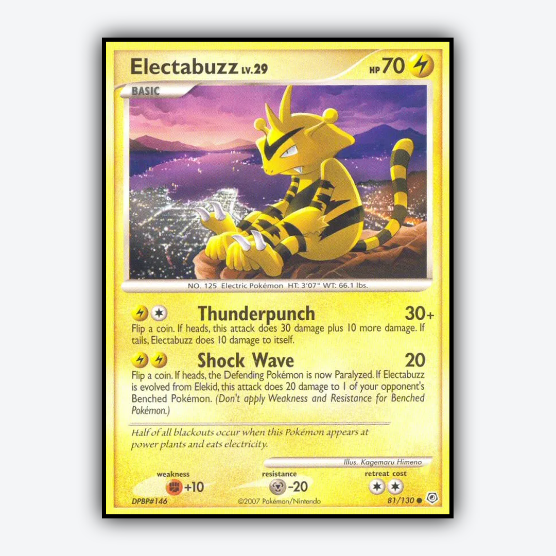 Electabuzz 081/130 - Diamond & Pearl Set - Card Rug