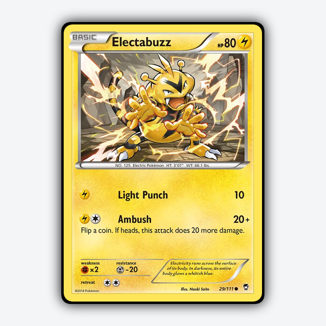 Electabuzz 029/111 - Furious Fists Set - Card Rug