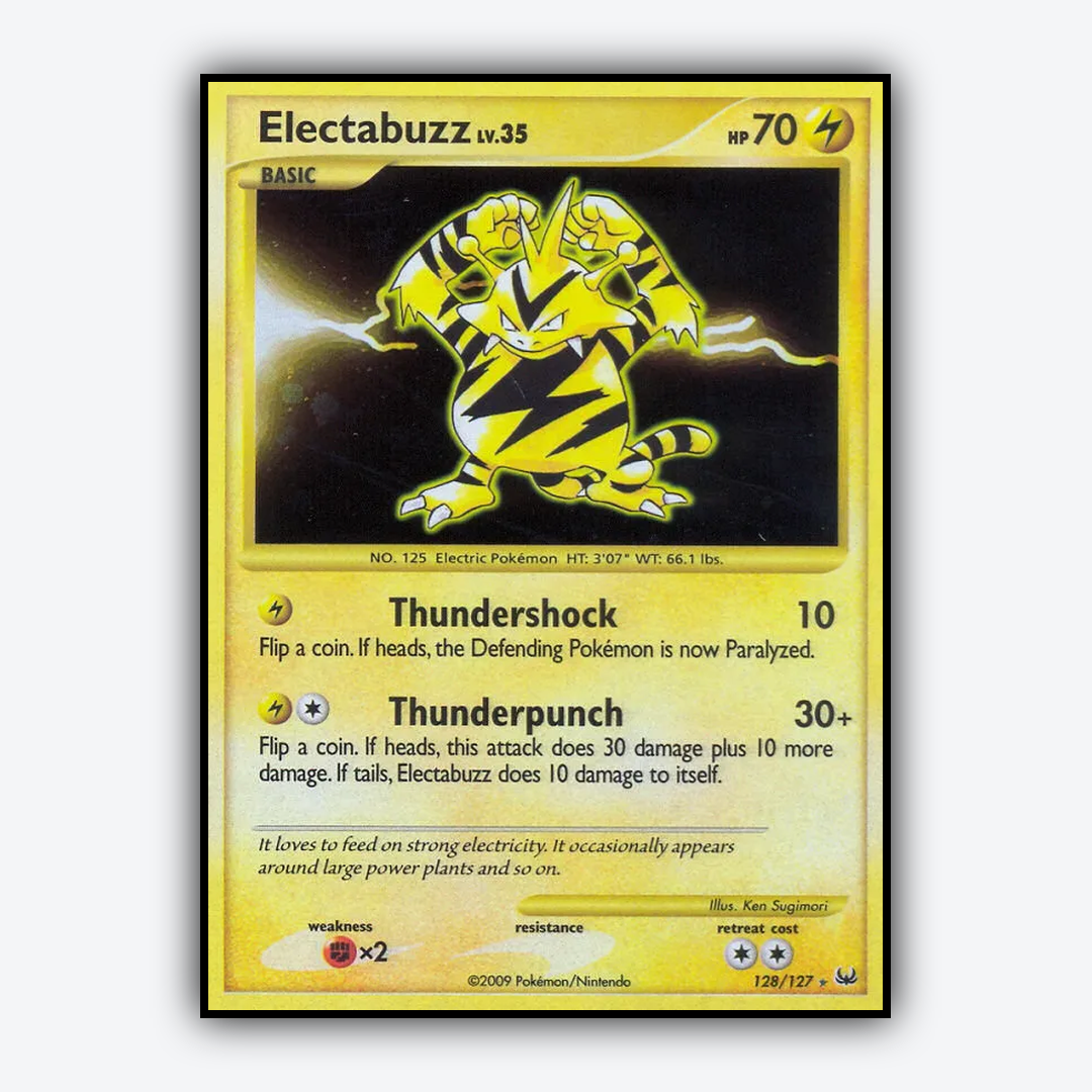Electabuzz 128/127 - Platinum Set - Card Rug