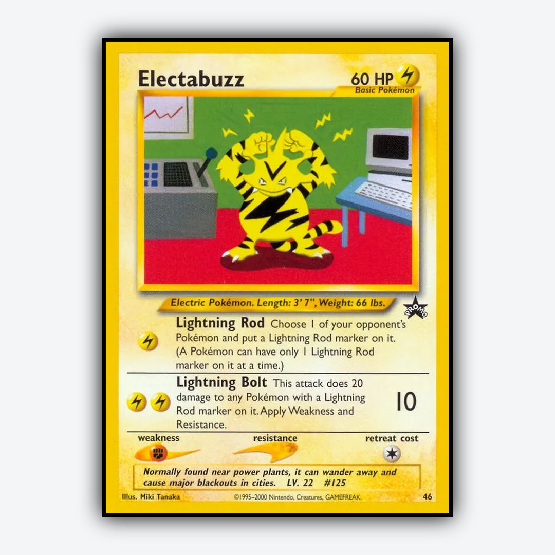 Electabuzz #46 - Wizards Black Star Promos Set - Card Rug