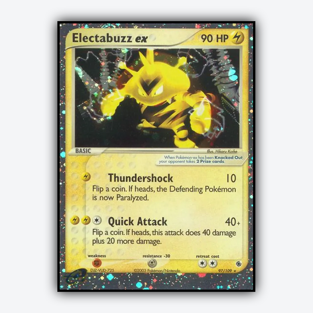 Electabuzz ex 097/109 - Ruby & Sapphire Set - Card Rug