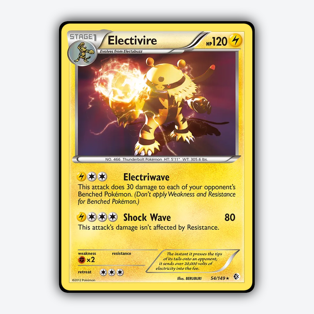 Electivire 054/149 - Boundaries Crossed Set - Card Rug